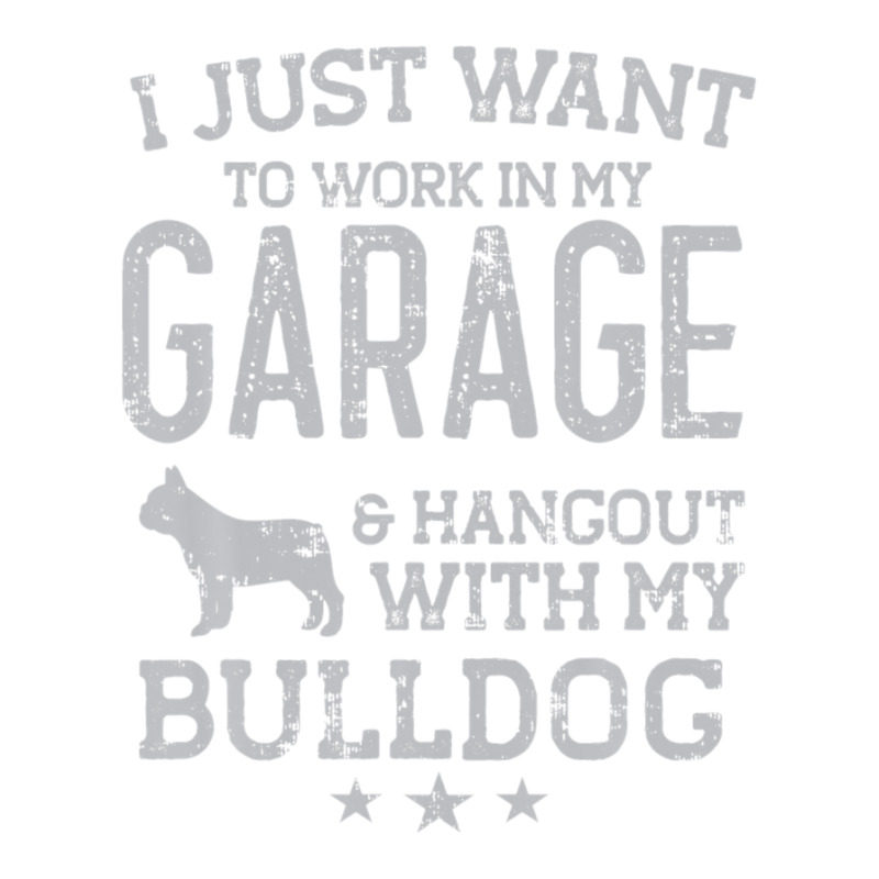 Bulldog Dad Car Garage Hangout Men V-Neck Tee by crrojkeydalu | Artistshot