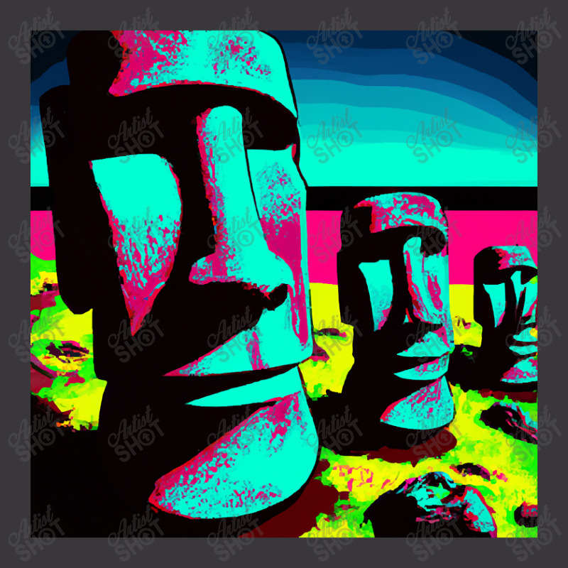 Limited Edition Pop Art Easter Island Ladies Curvy T-shirt | Artistshot