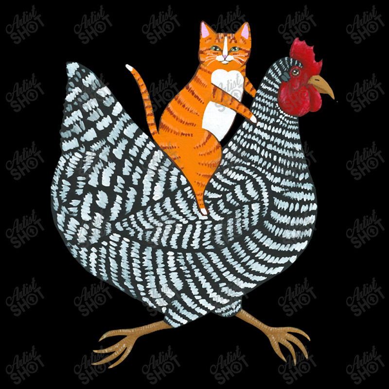 Trending Ginger Cat Chicken Ride Adjustable Cap | Artistshot