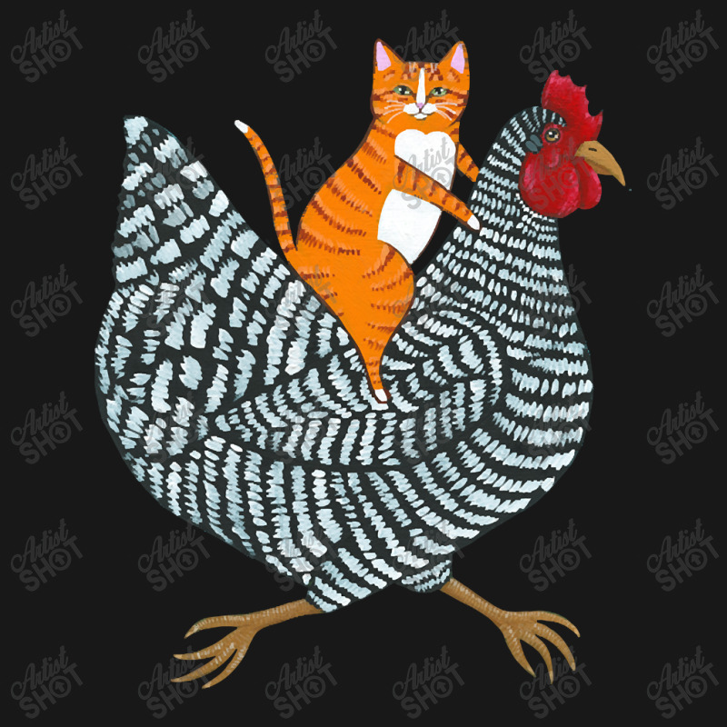 Trending Ginger Cat Chicken Ride Flannel Shirt | Artistshot