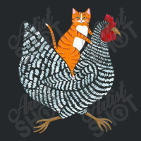 Trending Ginger Cat Chicken Ride Crewneck Sweatshirt | Artistshot