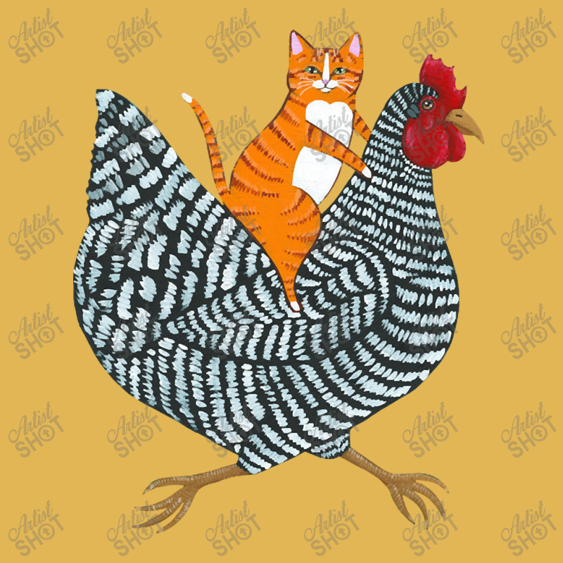 Trending Ginger Cat Chicken Ride Vintage Hoodie And Short Set | Artistshot