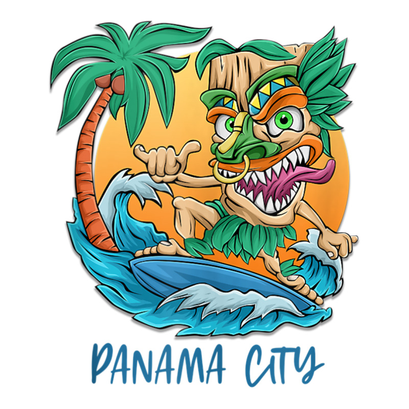 Panama City Florida Vacation Surfing Beach Trip Tiki Man Tank Top Youth Tee by thurz | Artistshot