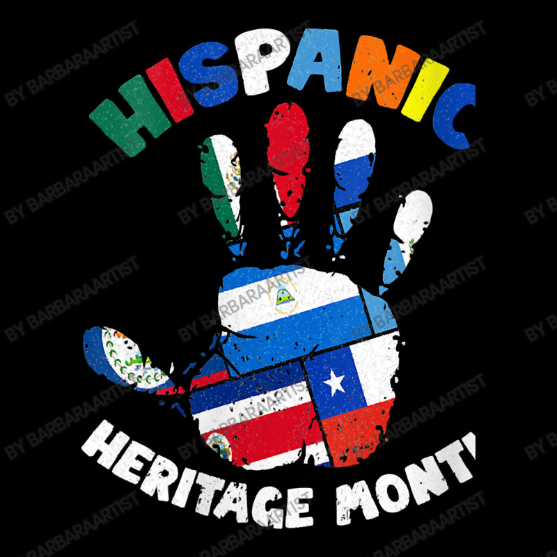 Womens Latin America Latino Pride Hand Hispanic Heritage Month Vneck Graphic T-shirt by BarbaraArtist | Artistshot