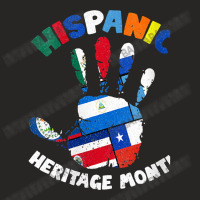 Womens Latin America Latino Pride Hand Hispanic Heritage Month Vneck Ladies Fitted T-shirt | Artistshot