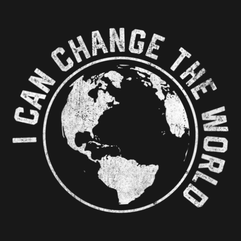 Womens I Can Change The World Earth Day And Peace V-neck Flannel Shirt by rastyrocl | Artistshot