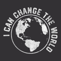 Womens I Can Change The World Earth Day And Peace V-neck Vintage Hoodie And Short Set | Artistshot