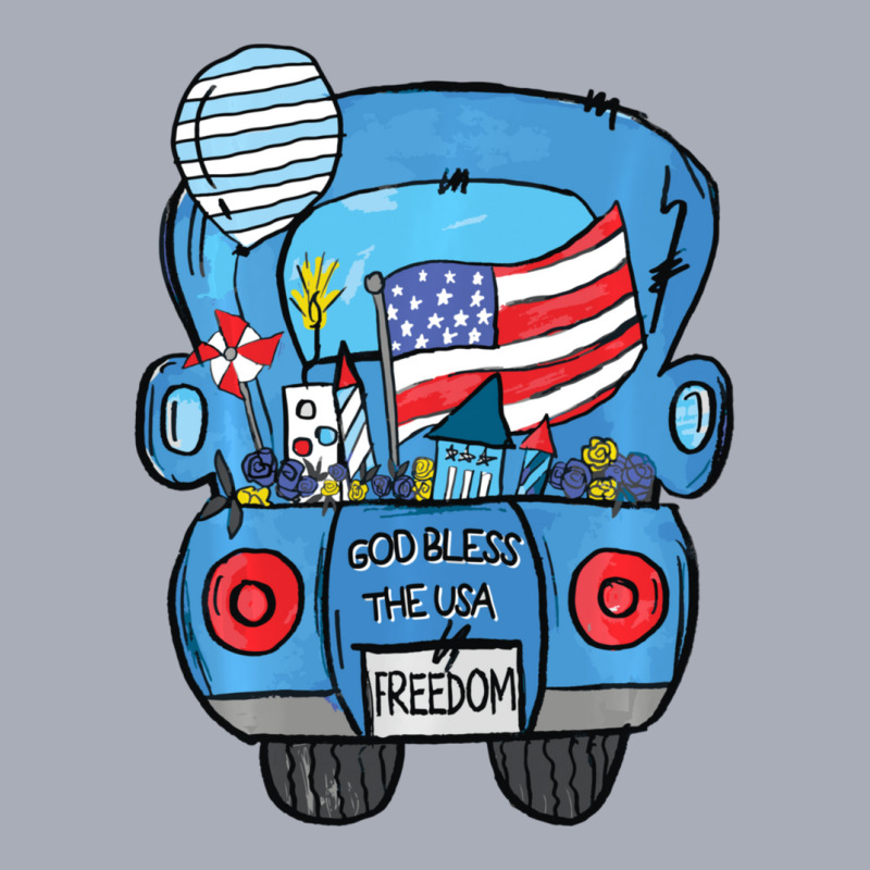 Limited Edition Hand Draw Truck 4th Of July American Flag Tank Dress by degreesgunner | Artistshot