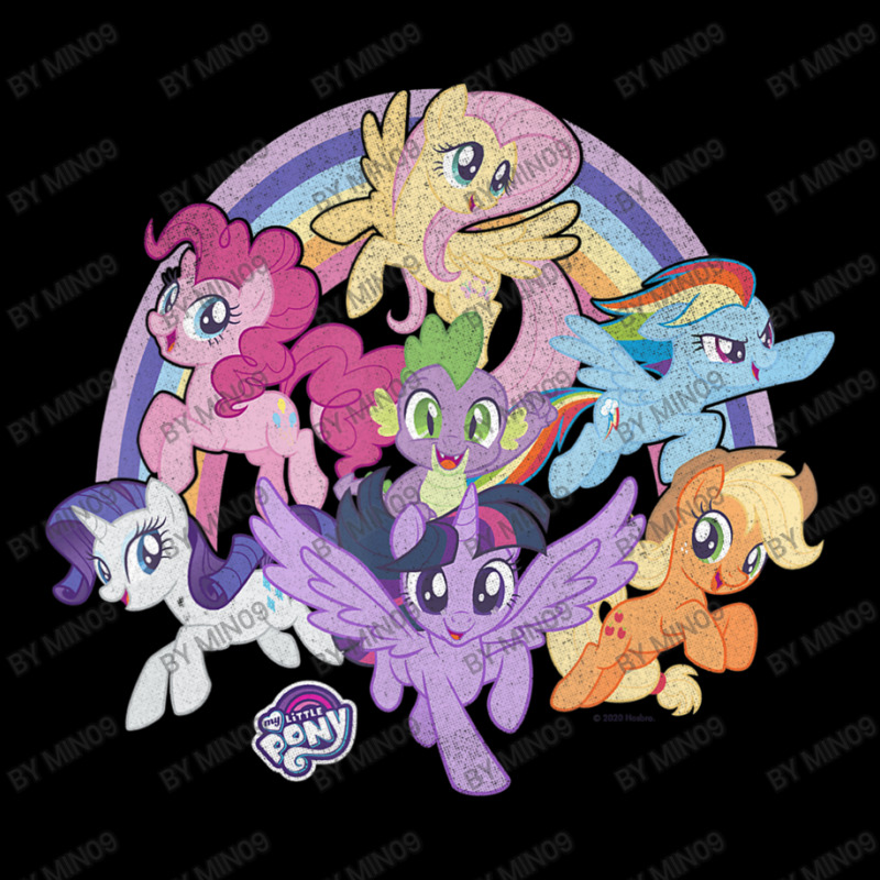 My Little Pony Friendship Is Magic Rainbow Pony Group Shot Pocket T-shirt | Artistshot