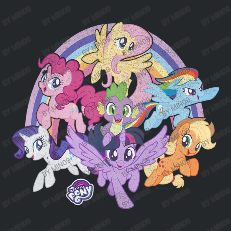 My Little Pony Friendship Is Magic Rainbow Pony Group Shot Crewneck Sweatshirt | Artistshot