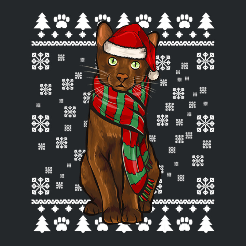 Havana Brown Cat Santa Hat Xmas Ugly 1 Crewneck Sweatshirt | Artistshot