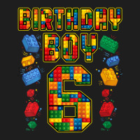 Trending Kids 6th Birthday Master Builder 6 Years Old Block Building B Classic T-shirt | Artistshot