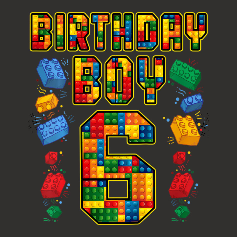 Trending Kids 6th Birthday Master Builder 6 Years Old Block Building B Champion Hoodie | Artistshot