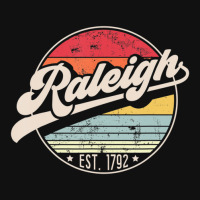 Hot Trend Retro Raleigh Nc Home City 70s Style Sunset Motorcycle License Plate | Artistshot