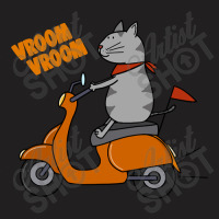 Trending Grey Cat On A Scooter T-shirt | Artistshot