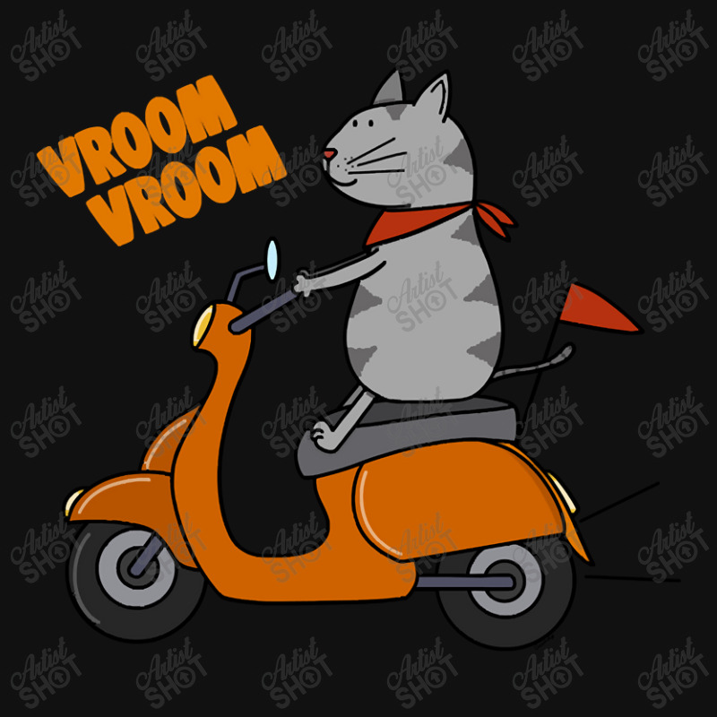 Trending Grey Cat On A Scooter Rear Car Mat | Artistshot