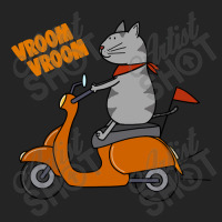 Trending Grey Cat On A Scooter 3/4 Sleeve Shirt | Artistshot