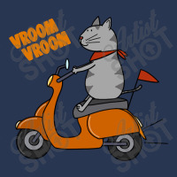 Trending Grey Cat On A Scooter Men Denim Jacket | Artistshot