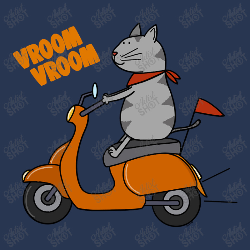 Trending Grey Cat On A Scooter Men Denim Jacket | Artistshot