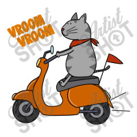 Trending Grey Cat On A Scooter Stainless Steel Water Bottle | Artistshot