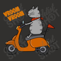 Trending Grey Cat On A Scooter Champion Hoodie | Artistshot