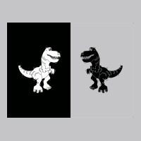 Cute Monochrome Dinosaur Illustration For Kids High Contrast Card Baby Bodysuit | Artistshot