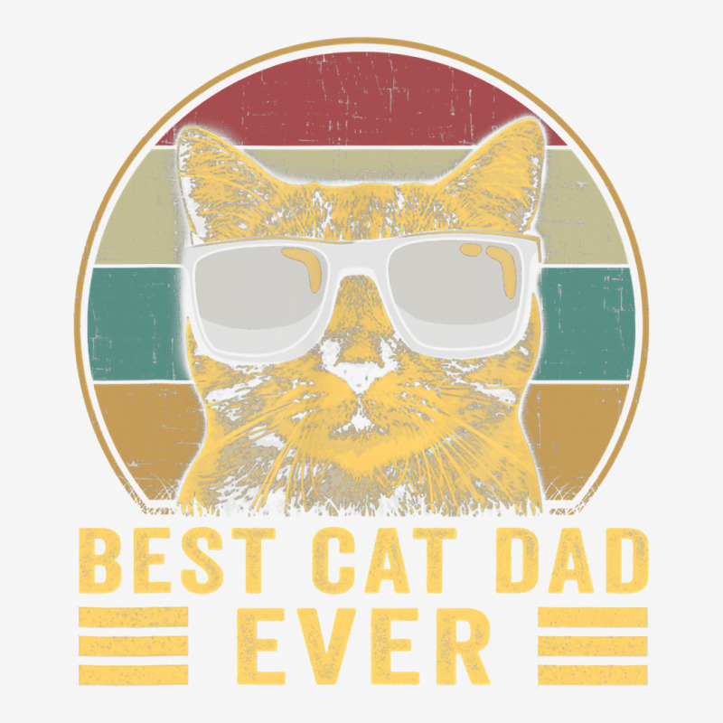 Vintage Best Cat Dad Ever Bump Fit Adjustable Cap by AlejandroArtist | Artistshot