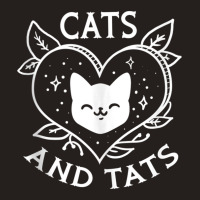 Funny Cats And Tats Product   Tattoo Art Design Tank Top Tank Top | Artistshot