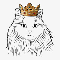 Siberian Cat Wearing Crown T Shirt Ladies Fitted T-shirt | Artistshot