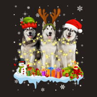 Cute Alaskan Malamute Santa Hat Tank Top | Artistshot