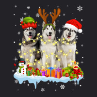 Cute Alaskan Malamute Santa Hat Youth Tee | Artistshot