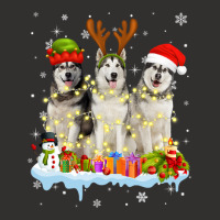 Cute Alaskan Malamute Santa Hat Champion Hoodie | Artistshot