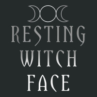 Funny Wiccan Goddess Moon Resting Witch Face Pagan Gift Tank Top Women's Triblend Scoop T-shirt | Artistshot