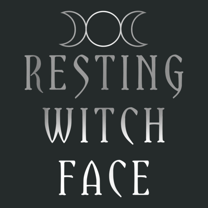 Funny Wiccan Goddess Moon Resting Witch Face Pagan Gift Tank Top Women's Triblend Scoop T-shirt by bettincam | Artistshot