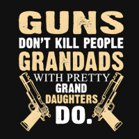 Trending Guns Don't Kill People Grandad With Pretty Grand Daughters Do Baby Bibs | Artistshot