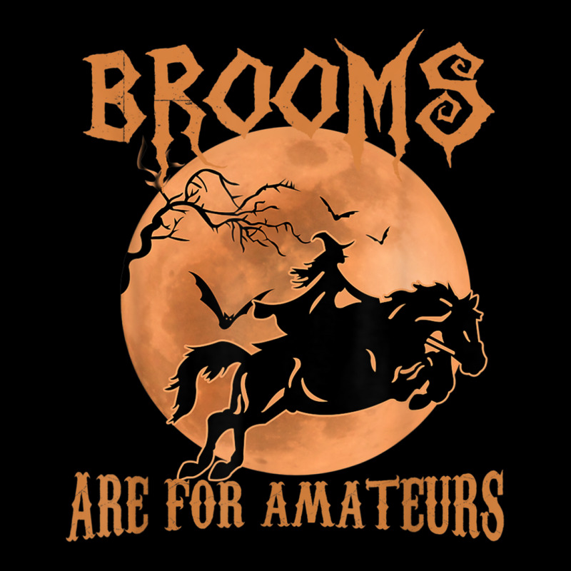 Brooms Are For Amateurs Horse Riding Funny Halloween Costume Maternity Scoop Neck T-shirt by ReginaldLewisMay | Artistshot