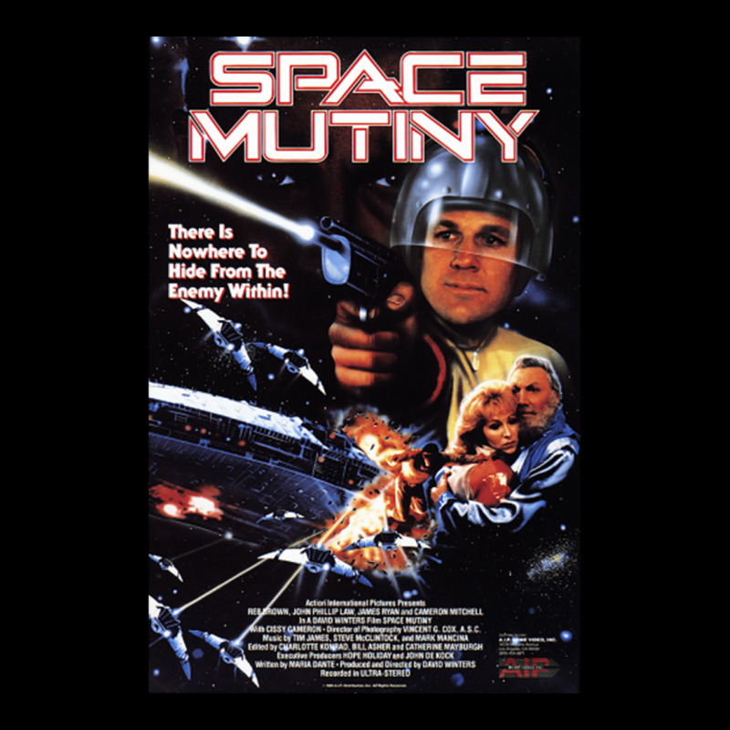 Space Mutiny 1988 Cult Space Opera Action Movie Poster Fleece Short | Artistshot