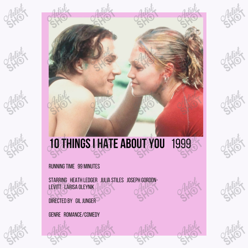 10 Things I Hate About You Minimalist Movie Postersticker Tank Top | Artistshot