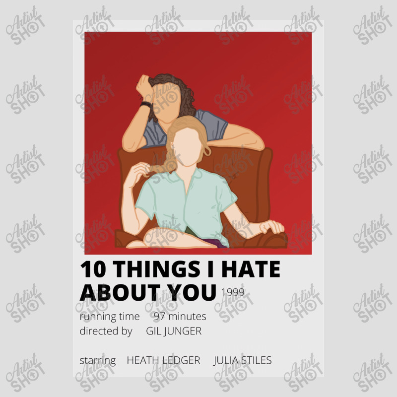 10 Things I Hate About You Minimalist Poster V-neck Tee | Artistshot