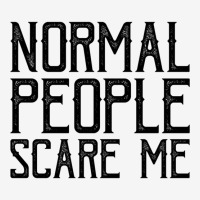 Vintage Normal People Scare Me Funny Gift For Sarcasm Lover Adjustable Cap | Artistshot