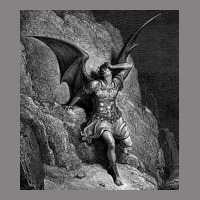 Gustave Dore Paradise Lost Satan Profile Poster Adjustable Cap | Artistshot