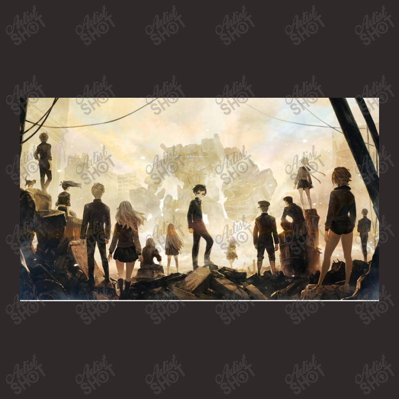 13 Sentinels Aegis Rim   Title Screen Art Racerback Tank | Artistshot