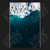 Aerial Of A Lone Humpback Whale In Front Of An Iceberg In Greenland Classic T-shirt | Artistshot