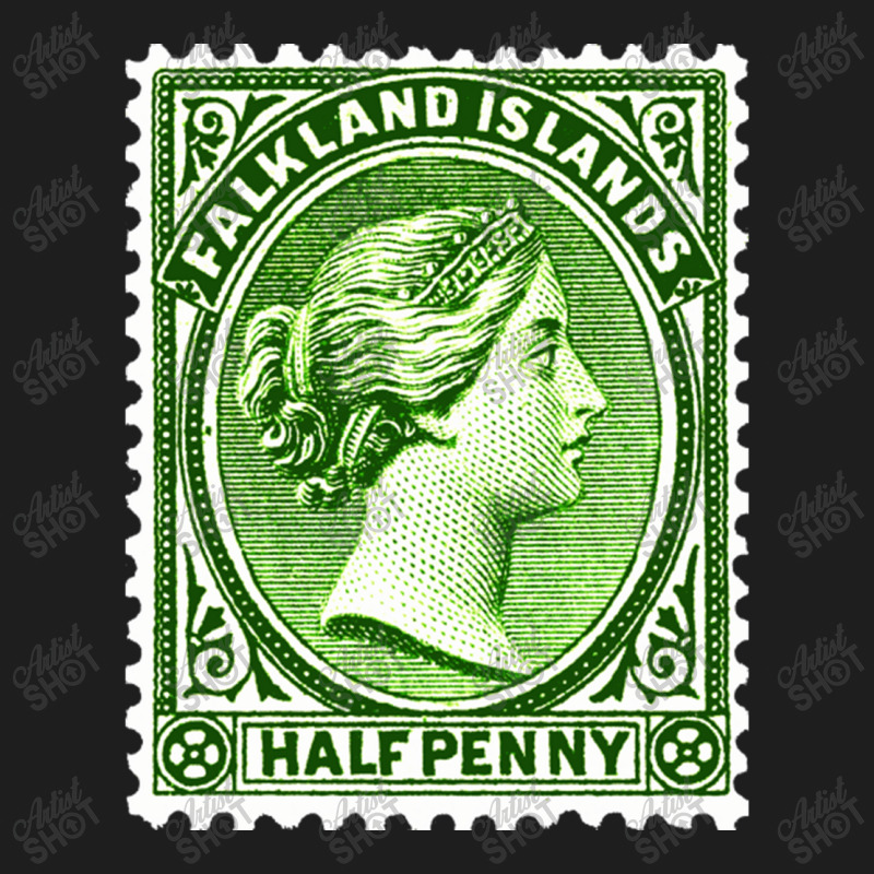 Vintage Falkland Islands Postage Stamp Design Love Classic T-shirt by EdieGretchen | Artistshot