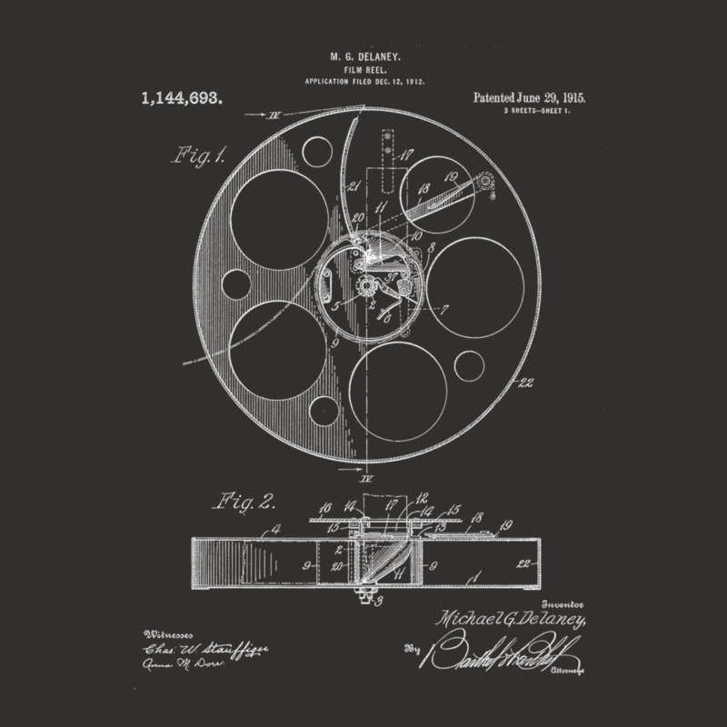 Film Reel Patent - Classic Cinema Art - Black Chalkboard Champion Hoodie by AcostaLopezJuan | Artistshot