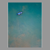 A Minimalism Of A Fishing Boat In The Philippines Women's V-neck T-shirt | Artistshot