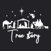 True Story Nativity Christmas Baby Jesus Manger Catholic Long Sleeve T Youth Tee | Artistshot