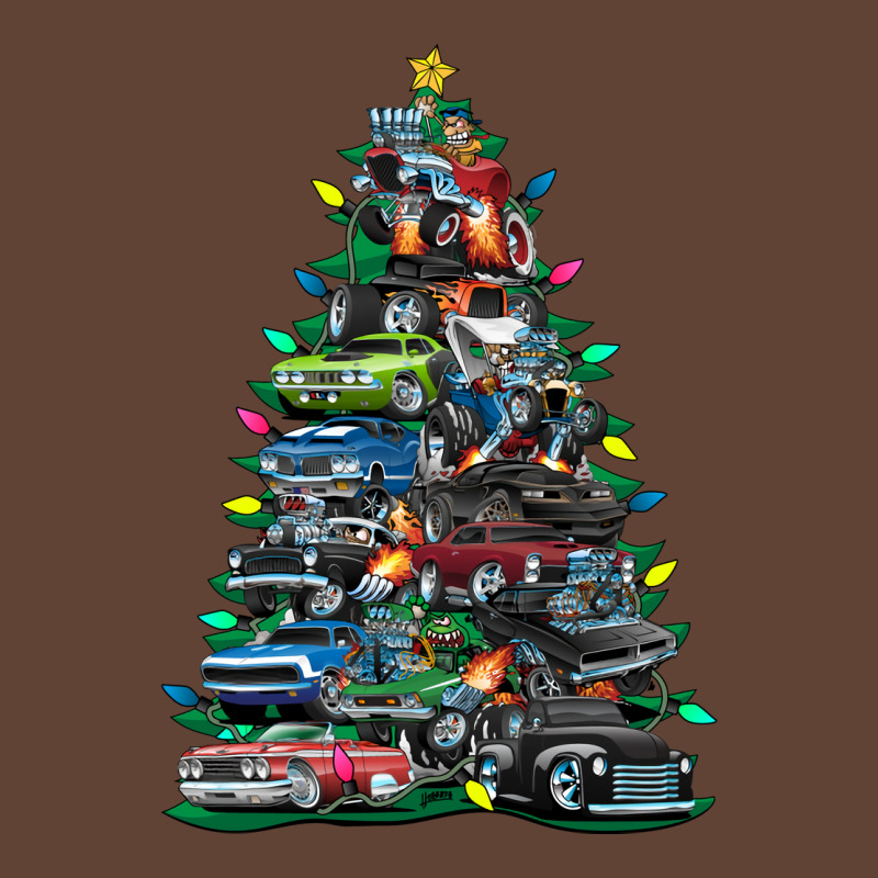 Car Madness Christmas Tree  Muscle Cars And Hot Rods Music T-shirt | Artistshot