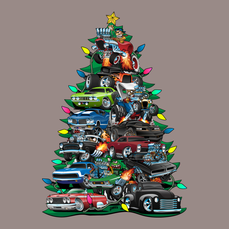 Car Madness Christmas Tree  Muscle Cars And Hot Rods Music Vintage T-shirt | Artistshot