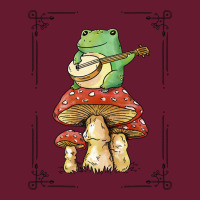 Cottage Core Frog Playing Banjo On Top Of A Mushroom Classic T-shirt | Artistshot